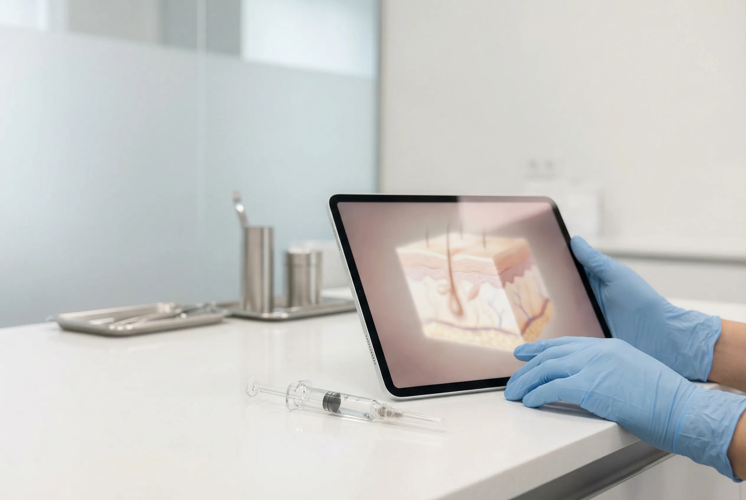 Acide hyaluronique : guide complet des injections (zones, résultats, risques, prix)